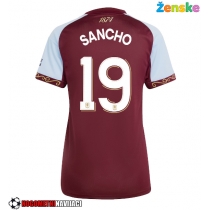 Ženske Nogometnih dresov Aston Villa Jadon Sancho #19 Domači 2025-26 Kratki rokavi